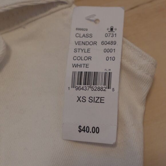 Pacsun Barbie Women XS Top Nikki Zip Up Corset White Denim New - Picture 8 of 12